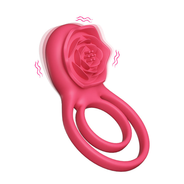 Rose Penis Ring - Vibration & Clitoral Toy