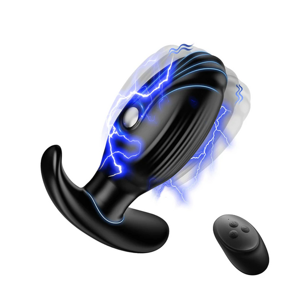 Electrical Anal Butt Plug - Rotating & Vibrating