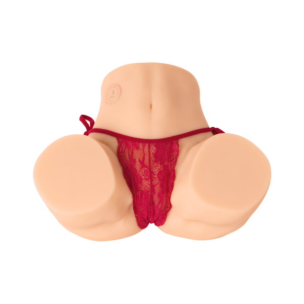 27.6LB Female Big Butt Torso Doll with Suction & Vibrations