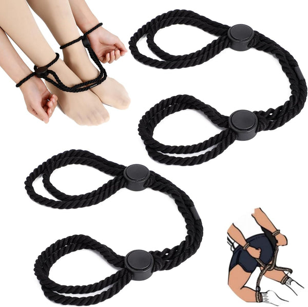 BDSM Bondage Rope Set for Wrists & Ankles Restraint