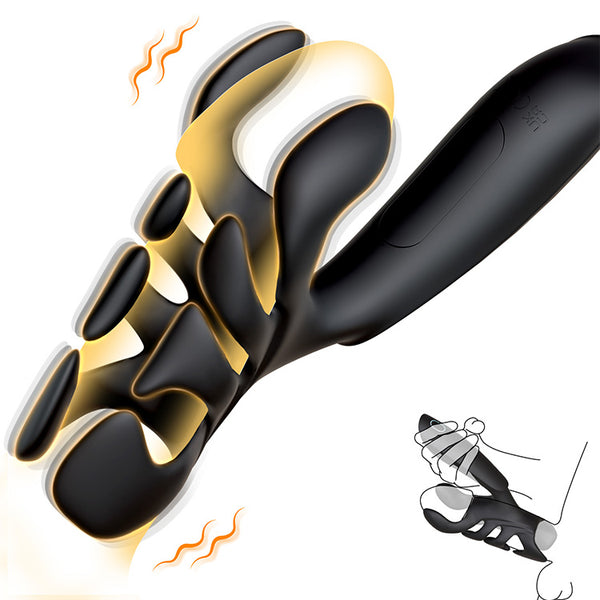 Unique Handheld Male Masturbator with 10 Vibration Modes