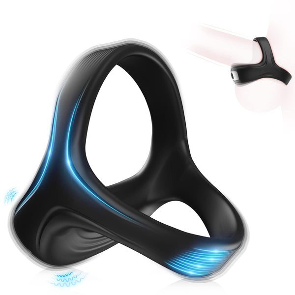 Sleek Black Penis Ring Customizable Settings