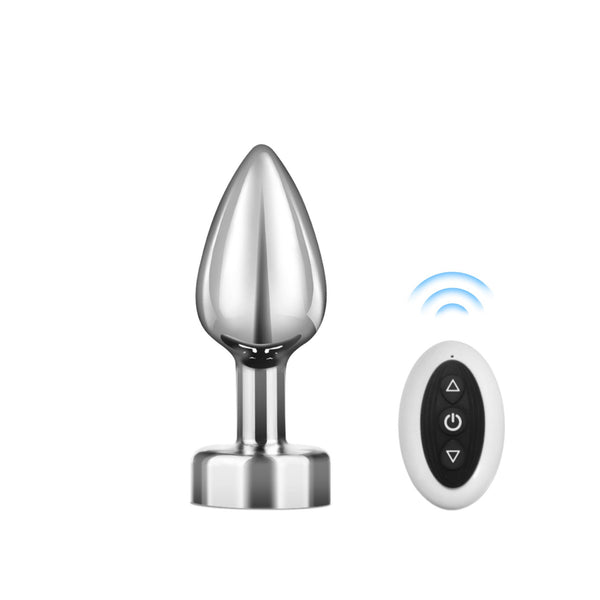 Remote Controlled Anal Butt Plug for Stimulation with Adjustable Vibrations